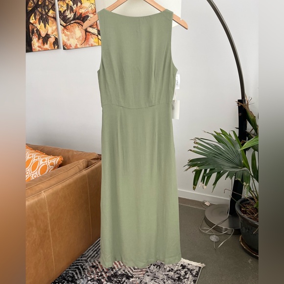 NWT Aritzia Joyce Button Front Midi Dress - Picture 4 of 5